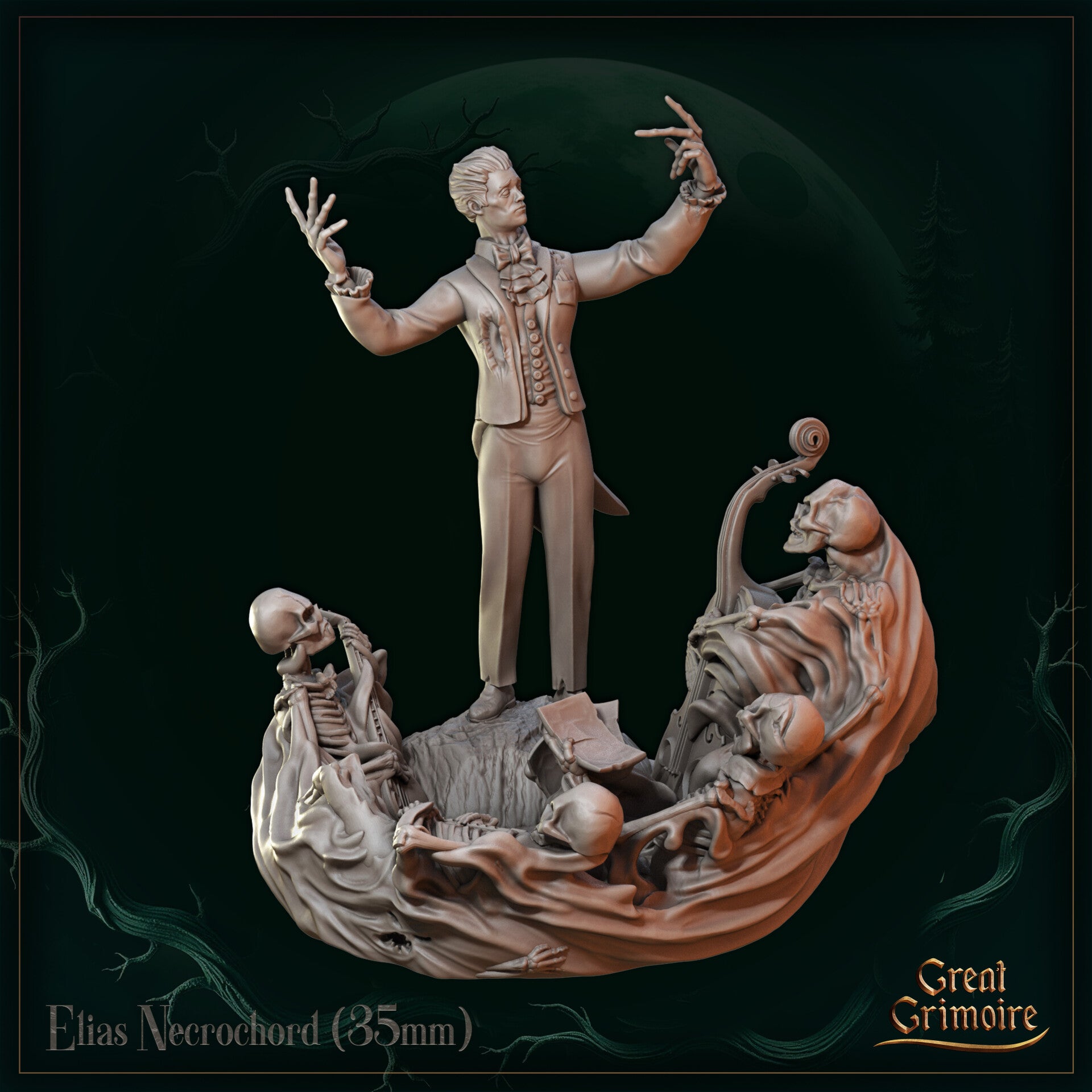 Songs of the Eternal Night - Elias Necrochord - 32mm - by Great Grimoire