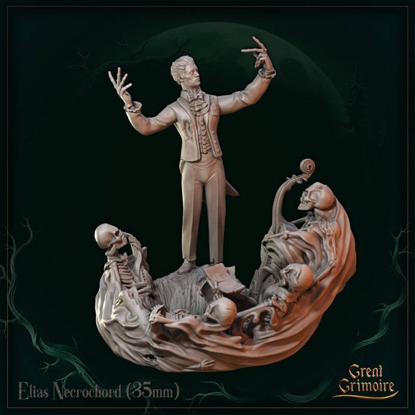Songs of the Eternal Night - Elias Necrochord - 32mm - by Great Grimoire