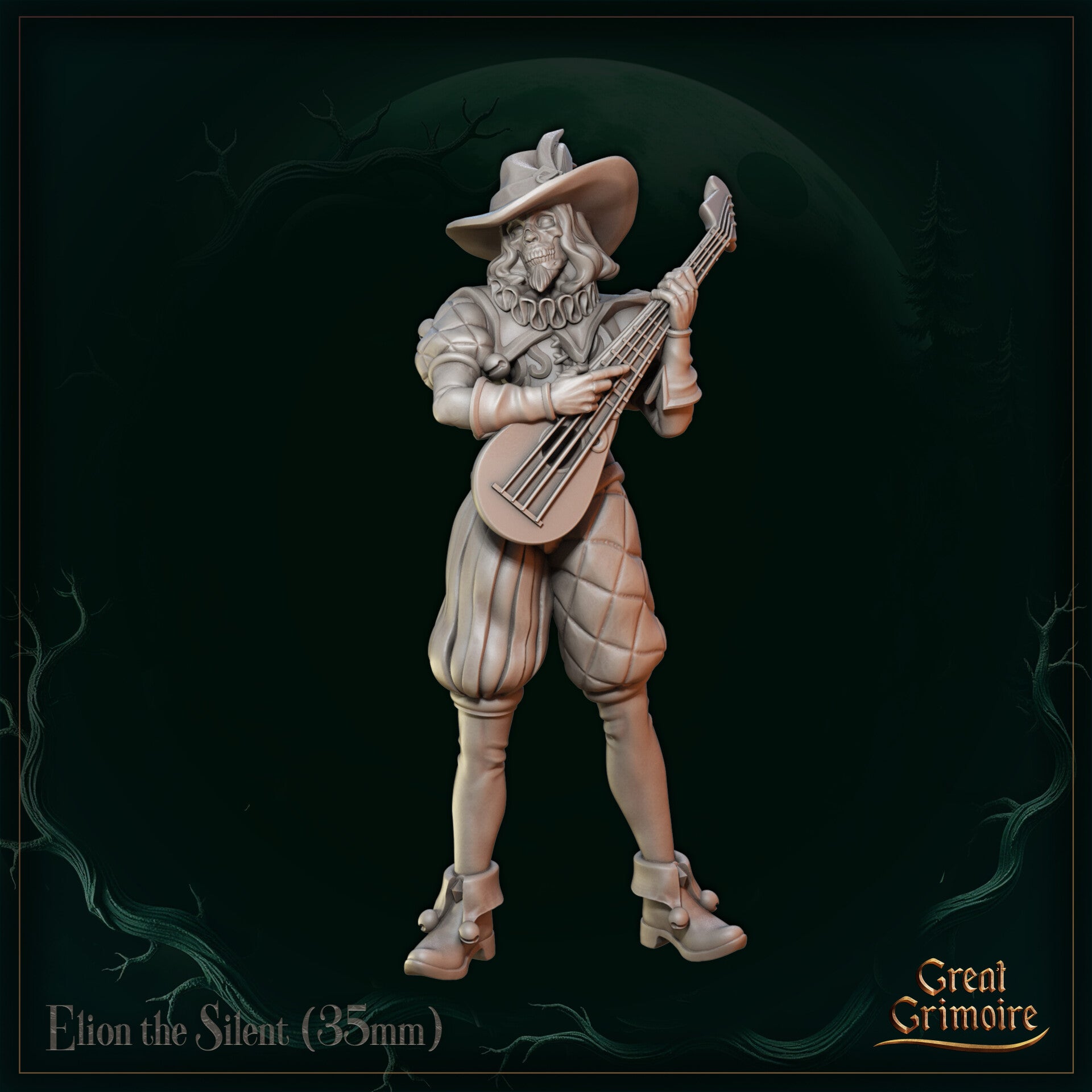 Songs of the Eternal Night - Elion the Silent - 32mm - by Great Grimoire