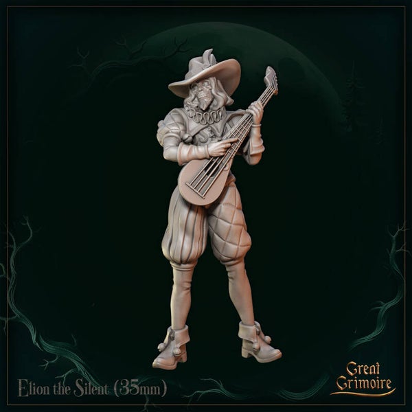 Songs of the Eternal Night - Elion the Silent - 32mm - by Great Grimoire