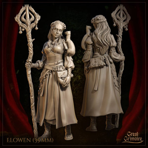 The Smile of Shadows - Elowen - 32mm - by Great Grimoire