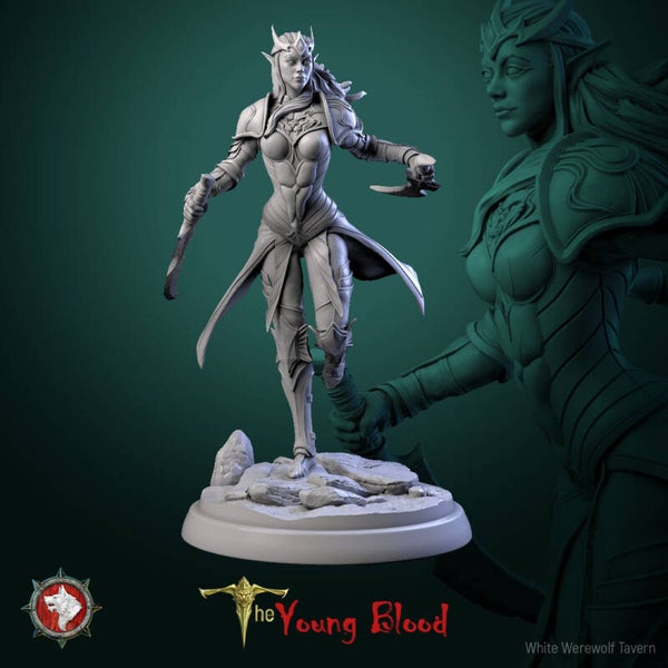 The Young Blood - Elven Female Warrior V4 - 32mm