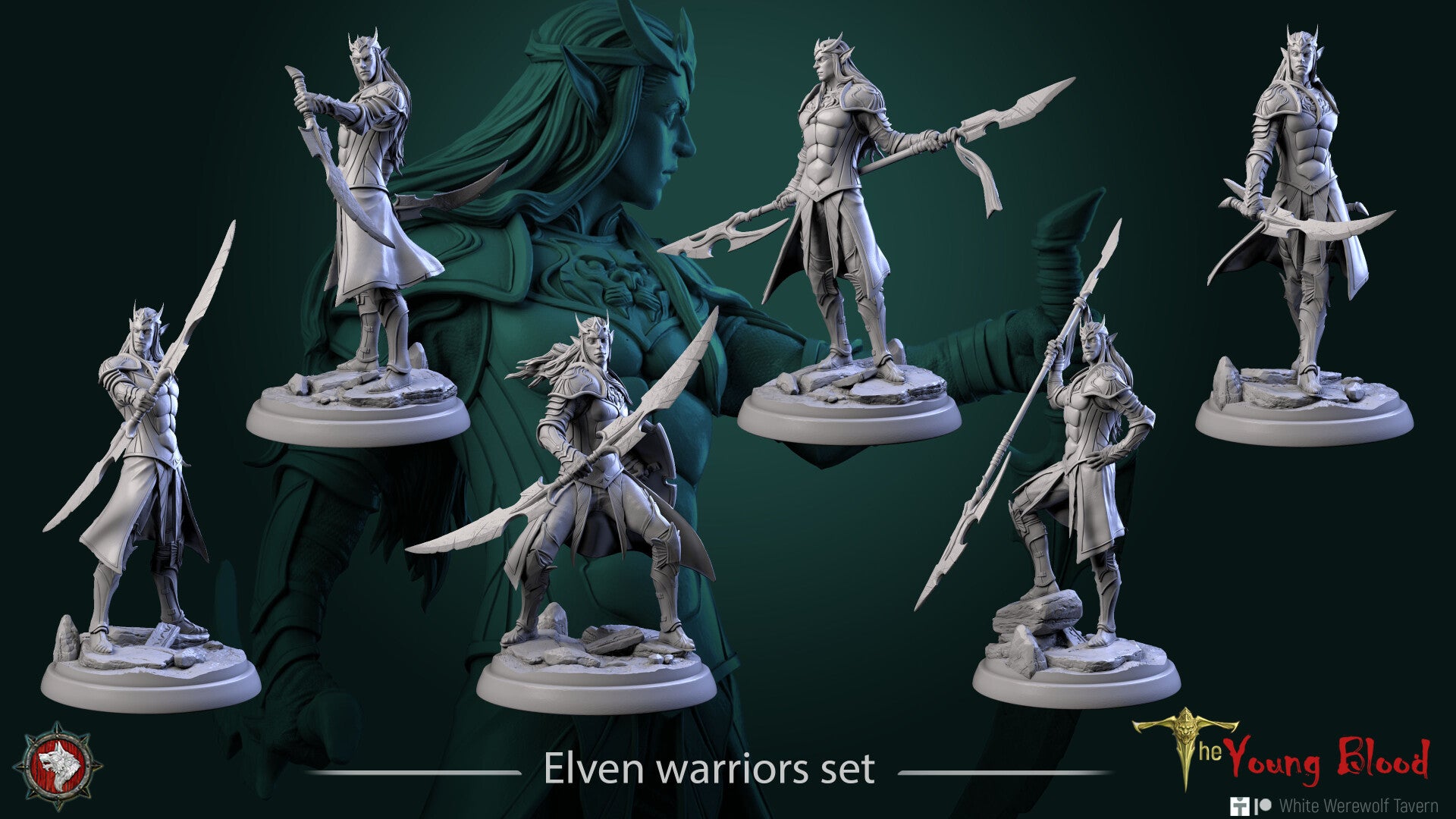 The Young Blood - Elven Warrior Set - 6x 32mm