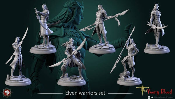 The Young Blood - Elven Warrior Set - 6x 32mm