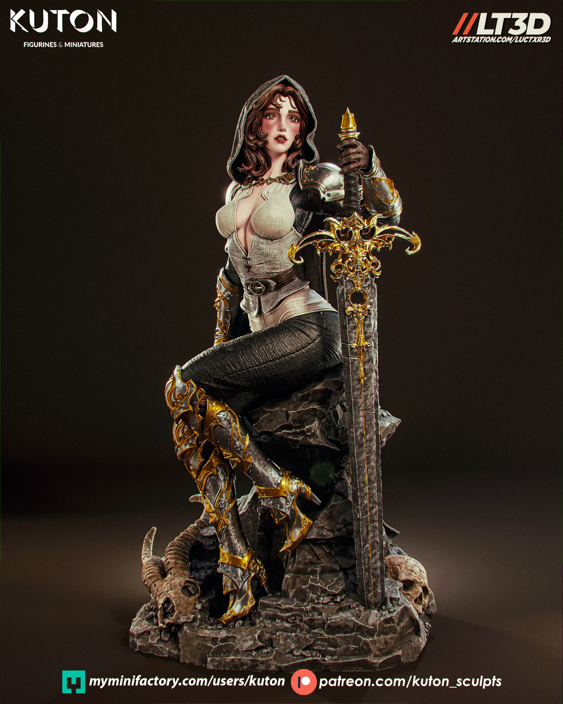 Elyssia - Figurine ca. 200 mm - by Kuton Figurines