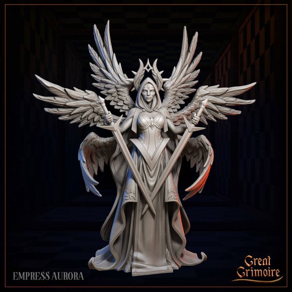 Luminous Legion - Empress Aurora ( White Queen) - 32mm - by Great Grimoire