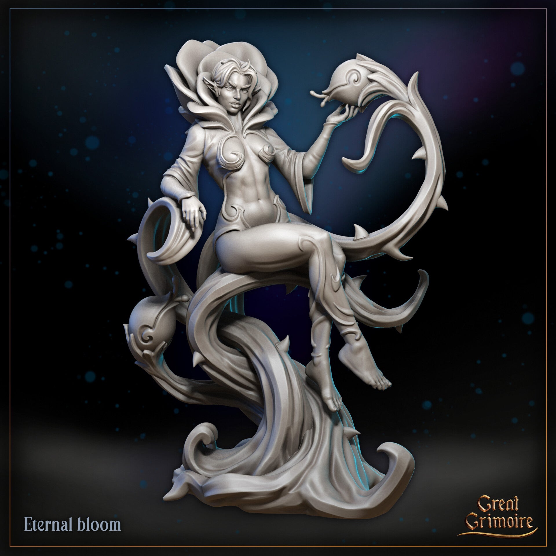 Little Kingdom - Rose the Eternal Bloom "on the tree" - 32mm - by Great Grimoire