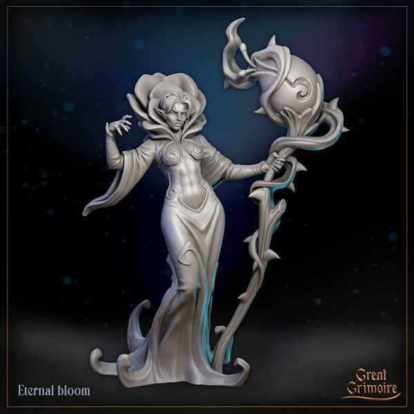 Little Kingdom - Rose the Eternal Bloom "with staff" - 32mm - by Great Grimoire