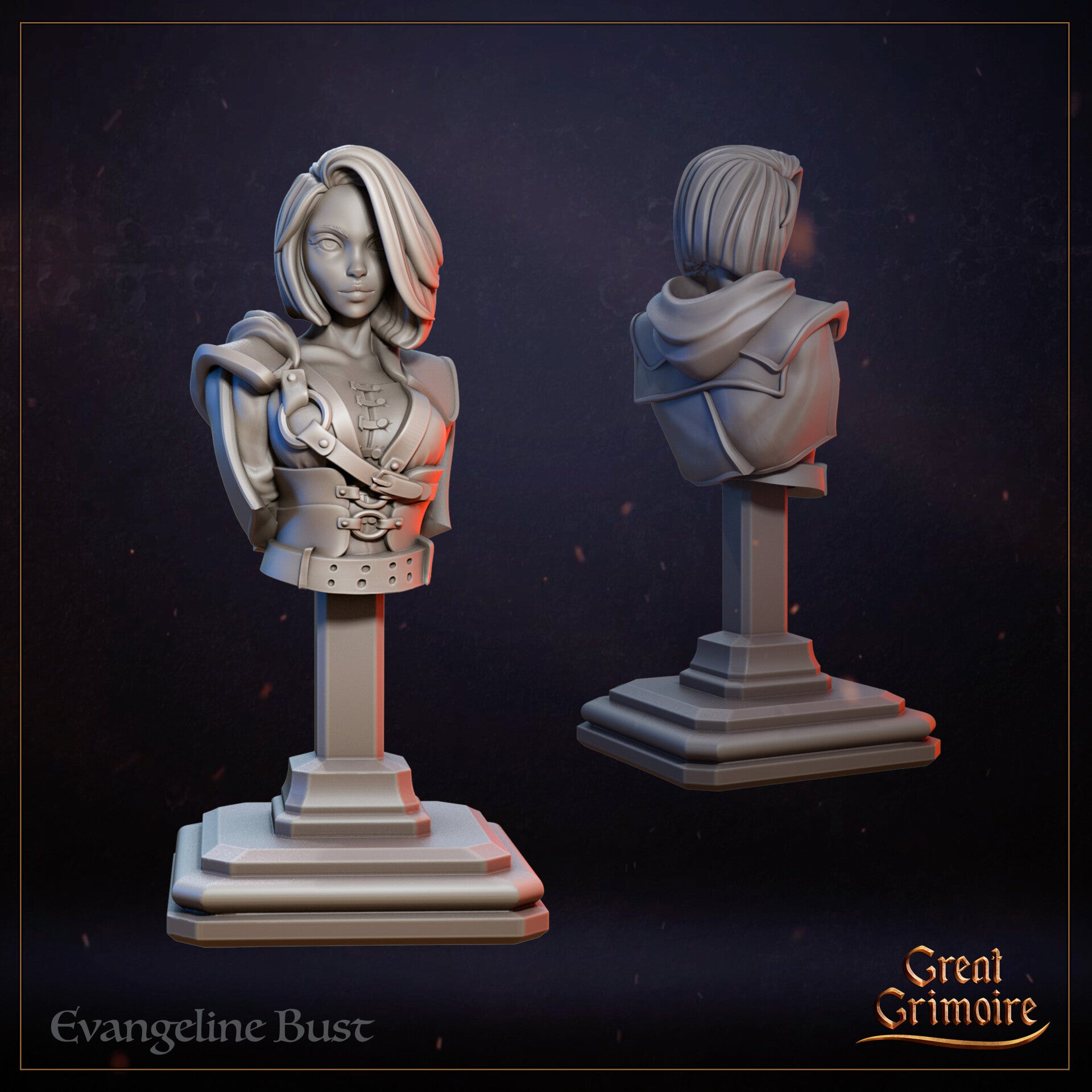 City 451 - Evangeline, Shield of Crowswatch - Bust - by Great Grimoire