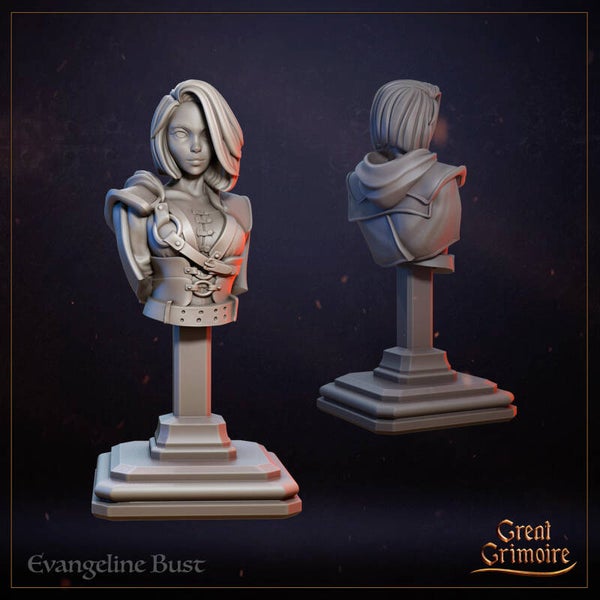 City 451 - Evangeline, Shield of Crowswatch - Bust - by Great Grimoire