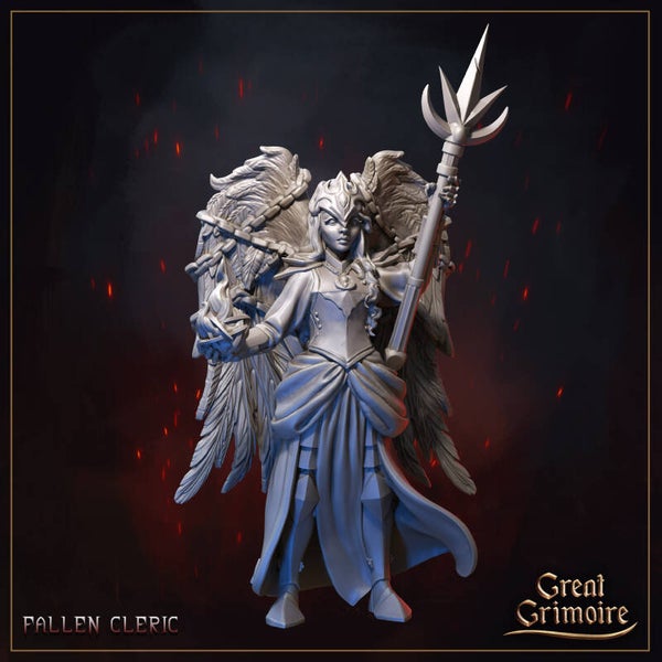 Burning Chaos - Fallen Cleric - 75mm - by Great Grimoire