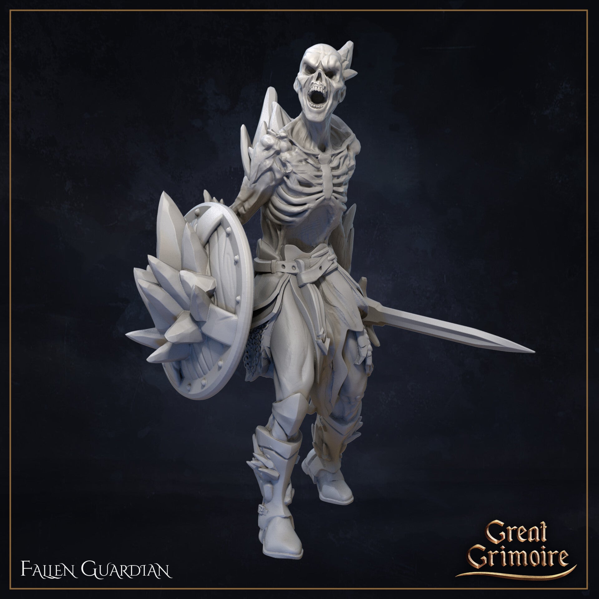 Elemental Awakening - Frozen Knights 5x - 32mm - by Great Grimoire