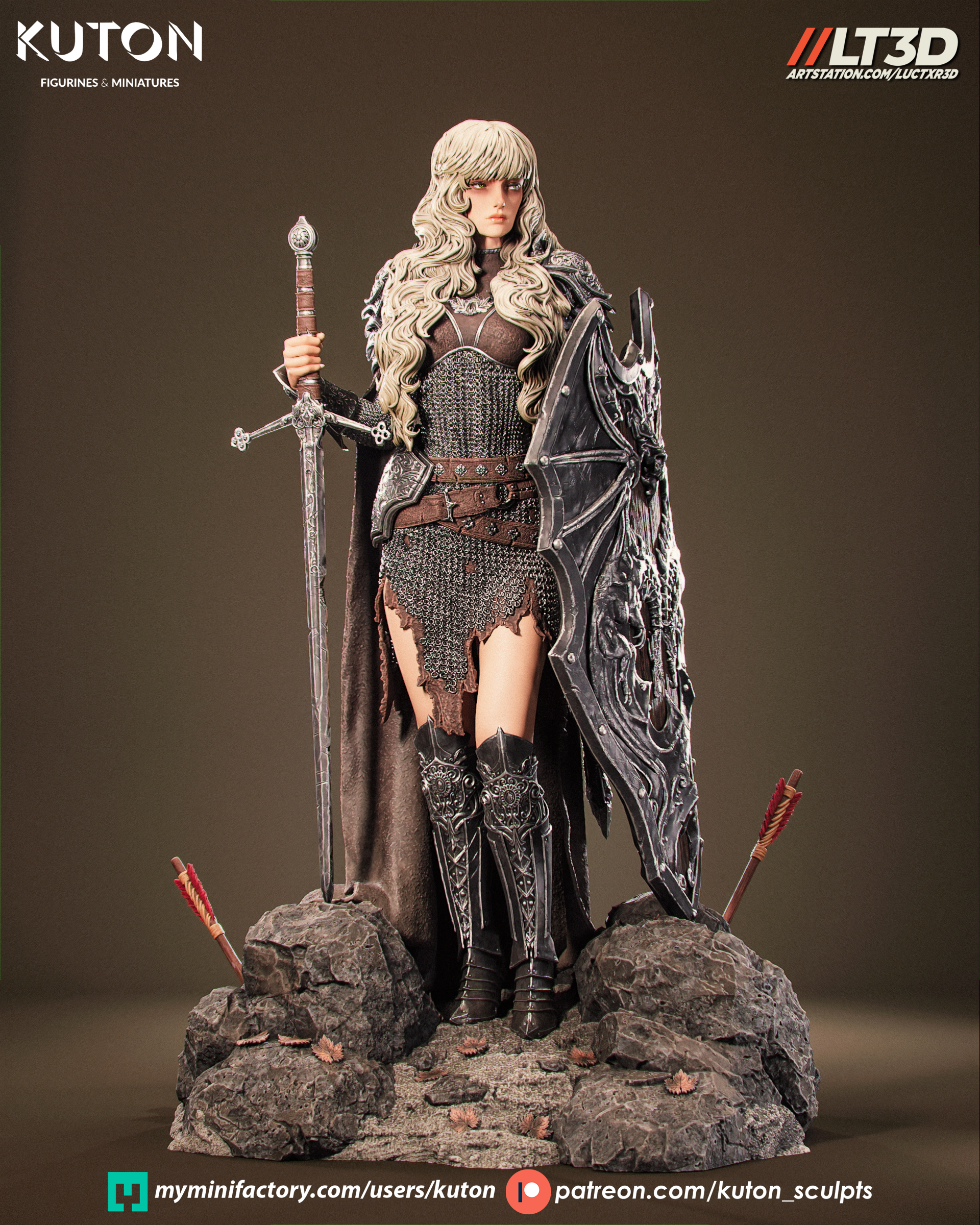Ardyn - Figurine 178mm tall - by Kuton Figurines