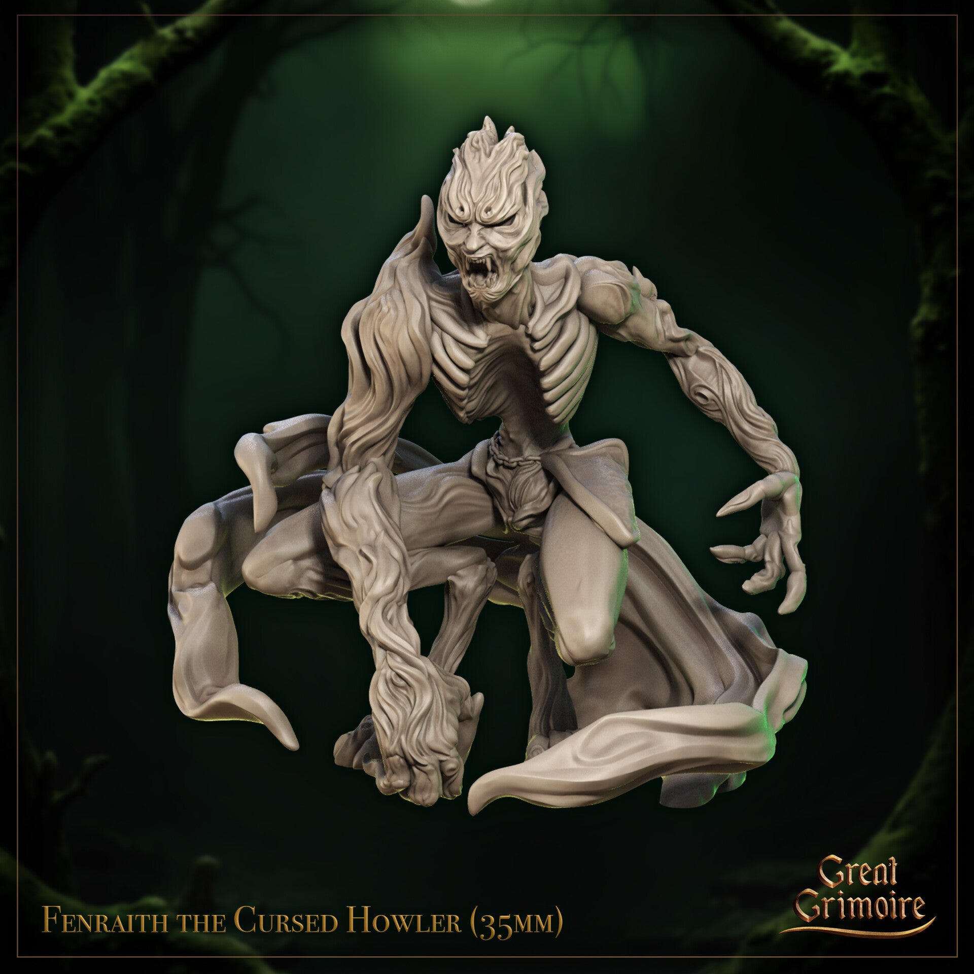 Harvest of the Undying - Fenraith the Cursed Howler - 32mm - by Great Grimoire