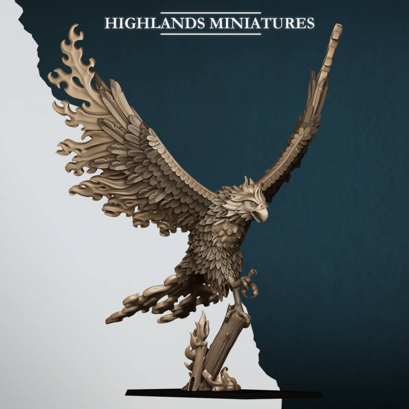 Aegean Elves - Fire Phoenix - By Highlands Miniatures