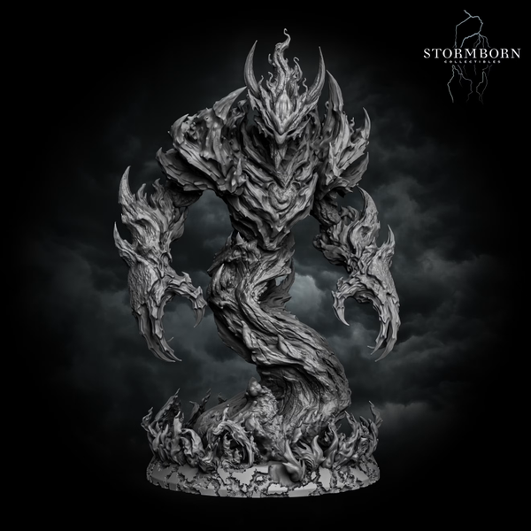 Fire Elemental - Scale 75mm - by Stormborn Collectibles