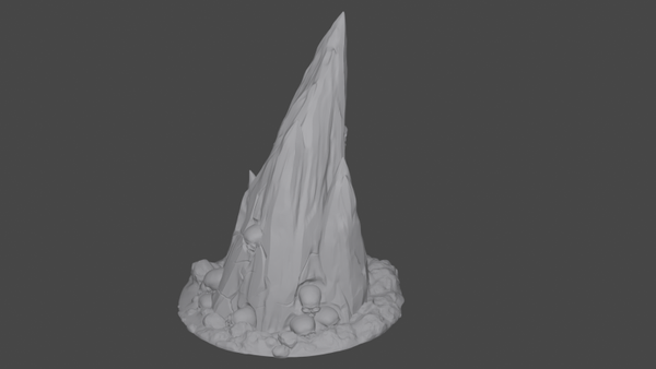 Lands of Fire - Fire Horn - ca 63mm tall - by 3DHexes