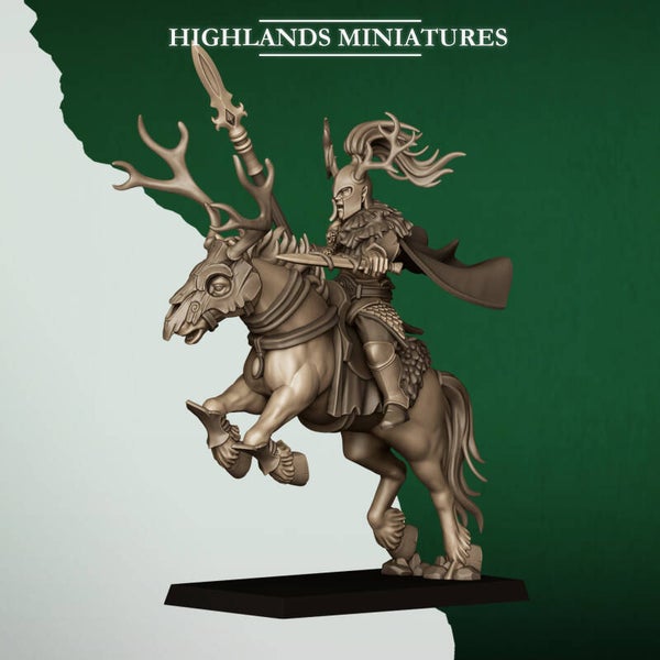 Feral Elves - 5x Forest Riders (without Command group) - By Highlands Miniatures