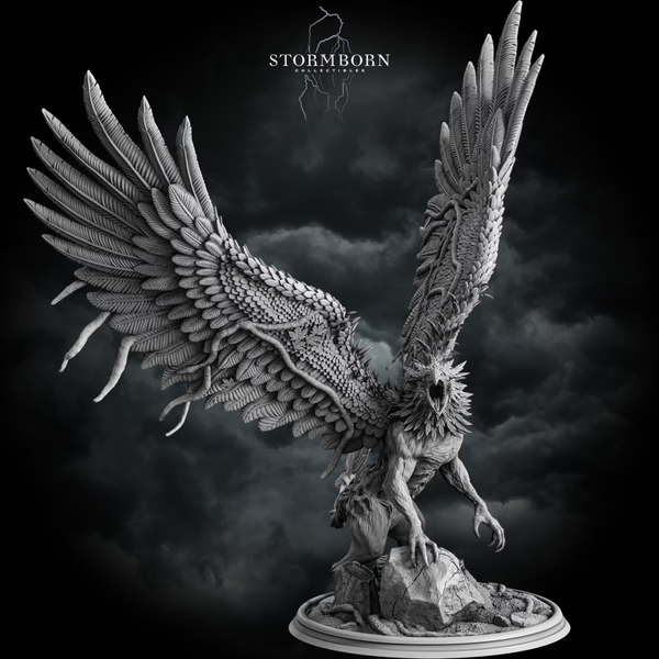 Corrupted Forest Gryphon - Scale 32mm - by Stormborn Collectibles