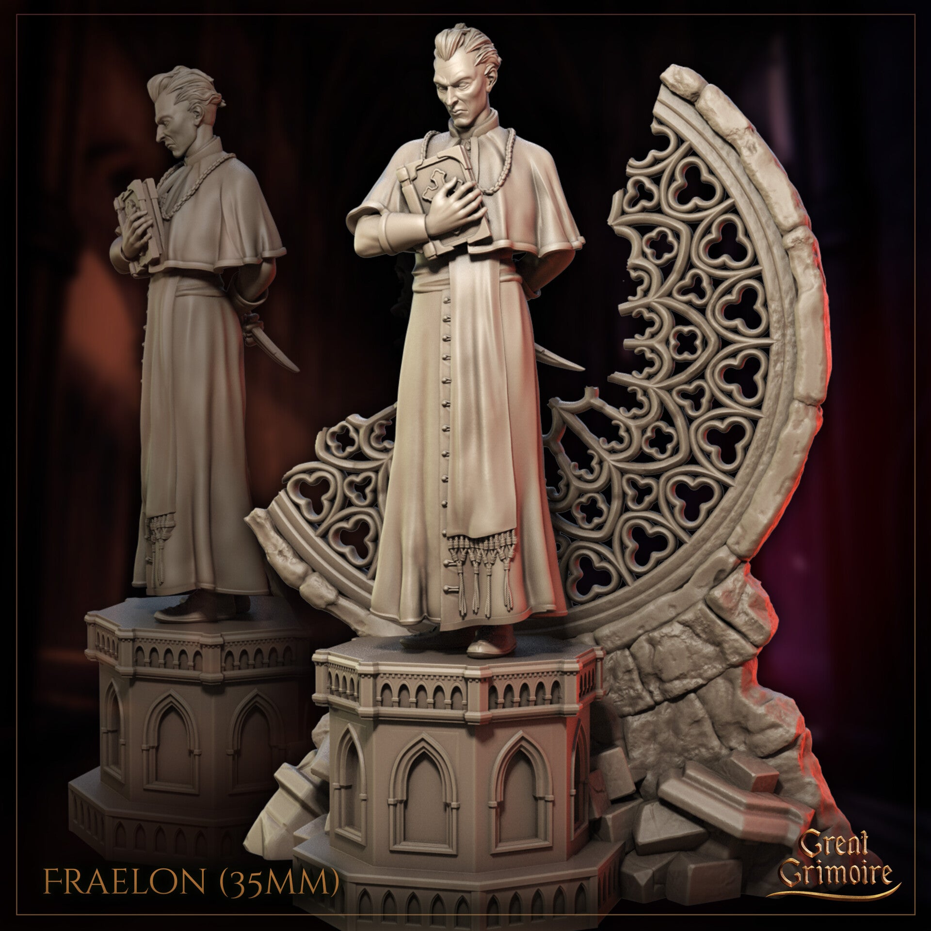 Cathedral of Shadows - Fraelon - 32mm - by Great Grimoire