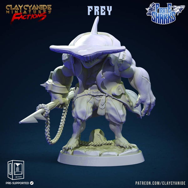 Pirate Sharks - Frey - by Clay Cyanide