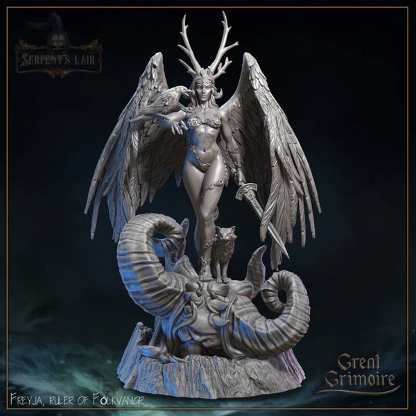 Serpents Lair - Freyja, Ruler of Folkvangr - 75mm - by Great Grimoire