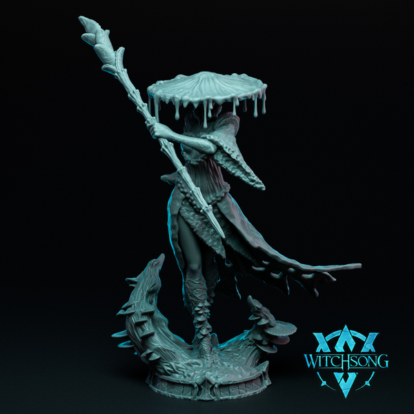 The Fungal Queen Presides - 159mm - by Witchsong Miniatures
