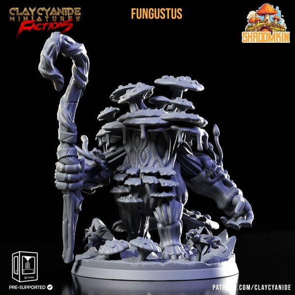 Shroomkin - Fungustus - 32mm Large model - by Clay Cyanide