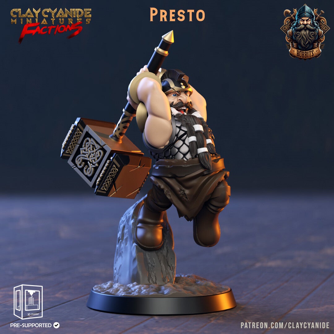 The Bobbits - Presto - 32mm model - by Clay Cyanide
