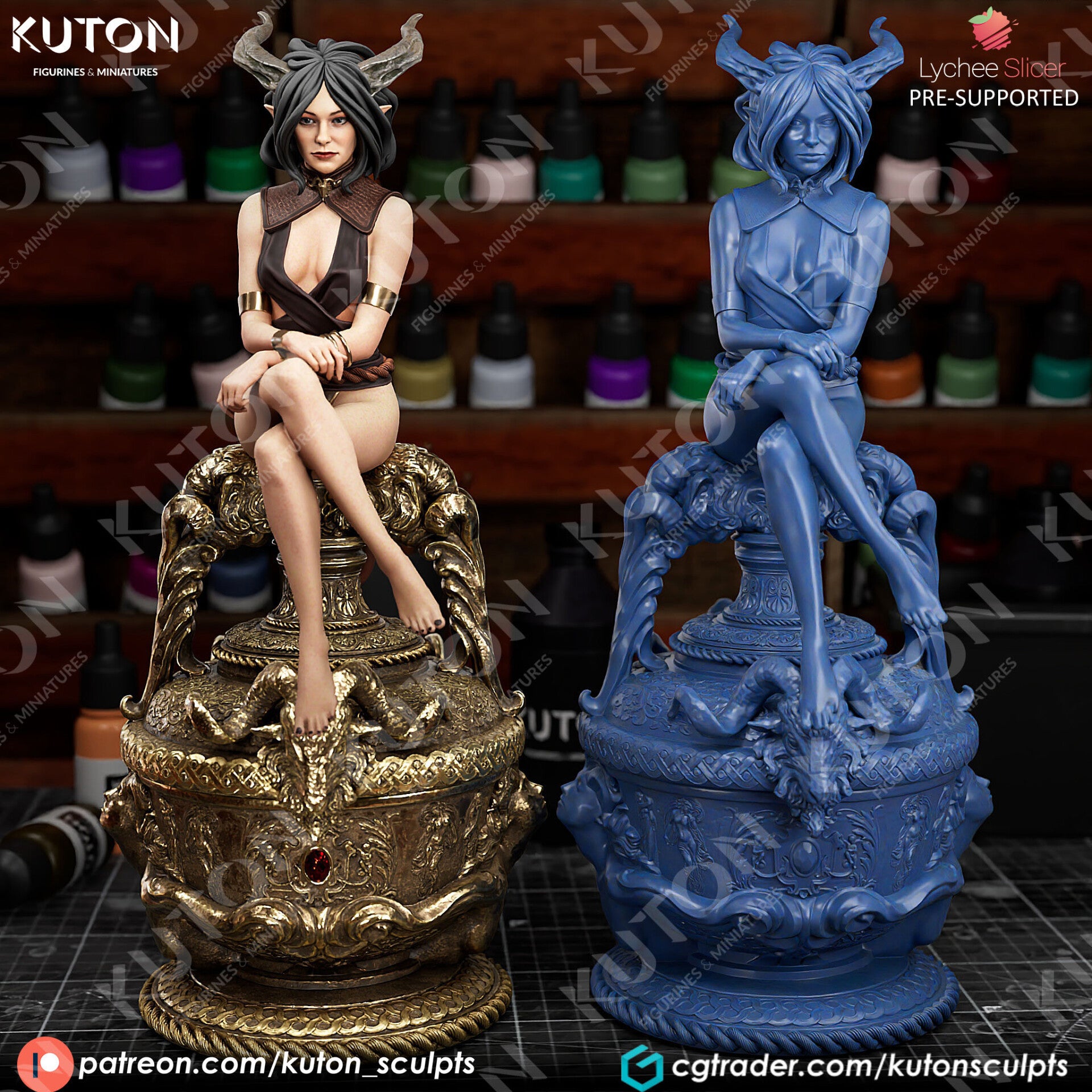 Quiyana - Figurine - by Kuton Figurines