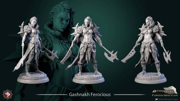 Furious Dead Clan - Gashnakh the Ferocious  - 32mm