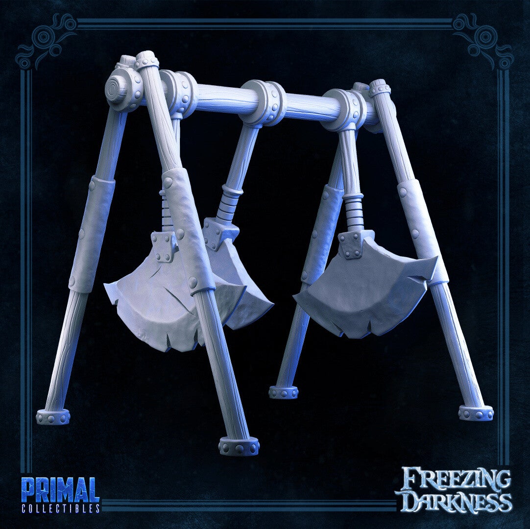 Freezing Darkness - Scenery: Axes Trap - 32mm - by Primal Collectibles