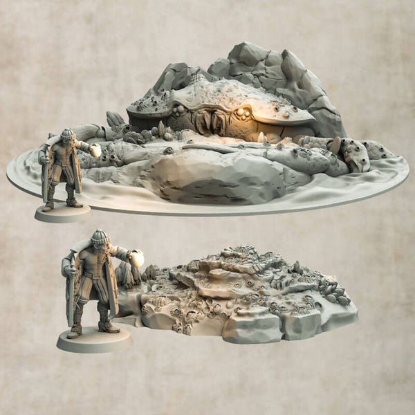 Sunken City - Giant Crab + Island - by 3DHexes