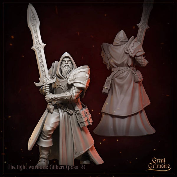 Chained by Shadow - Gilbert Pose 3 - 32mm - by Great Grimoire