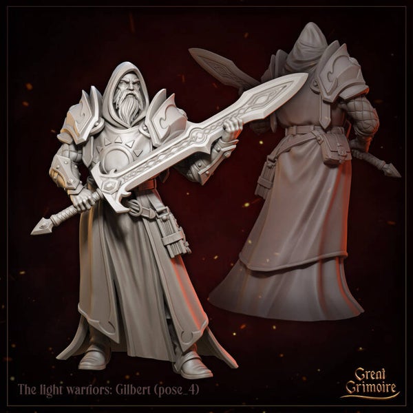 Chained by Shadow - Gilbert Pose 4 - 32mm - by Great Grimoire