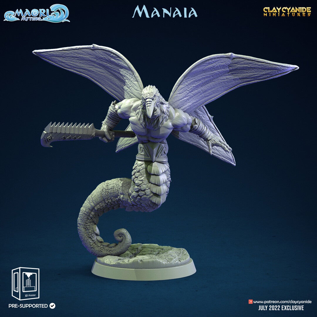 Maori Mythos "Manaia 2" - Scale 32mm Large - by Clay Cyanide