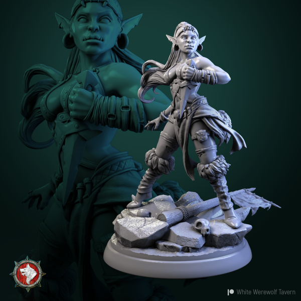 Green Fury Goblins - Goblin Thief  - 75mm