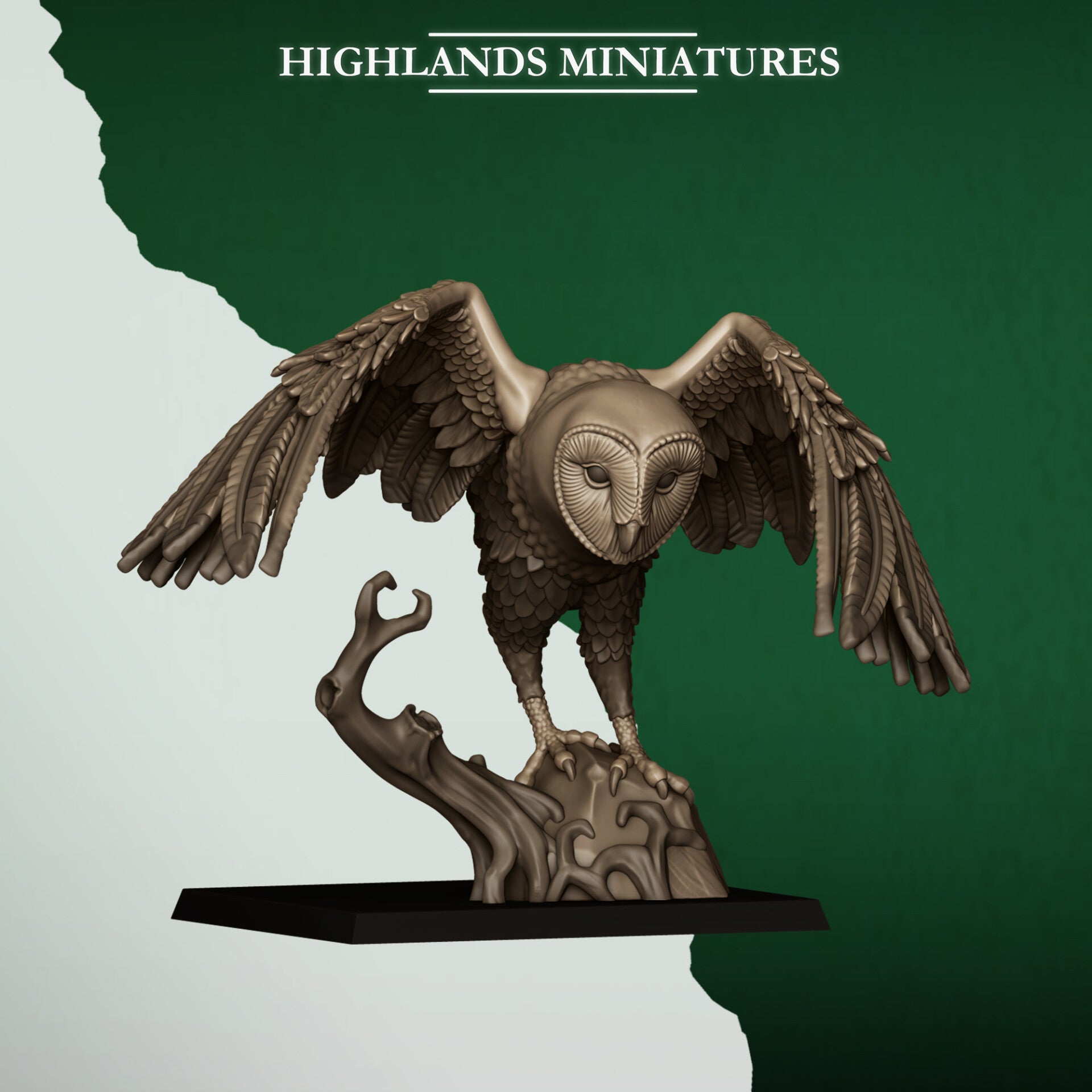 Feral Elves - Great Owl 3 - By Highlands Miniatures