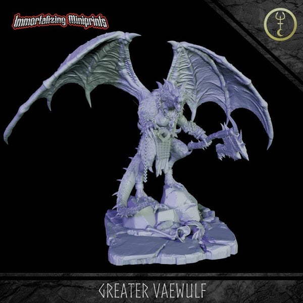 Greater Vaewulf - 32mm Large - by Immortalizing Miniprints