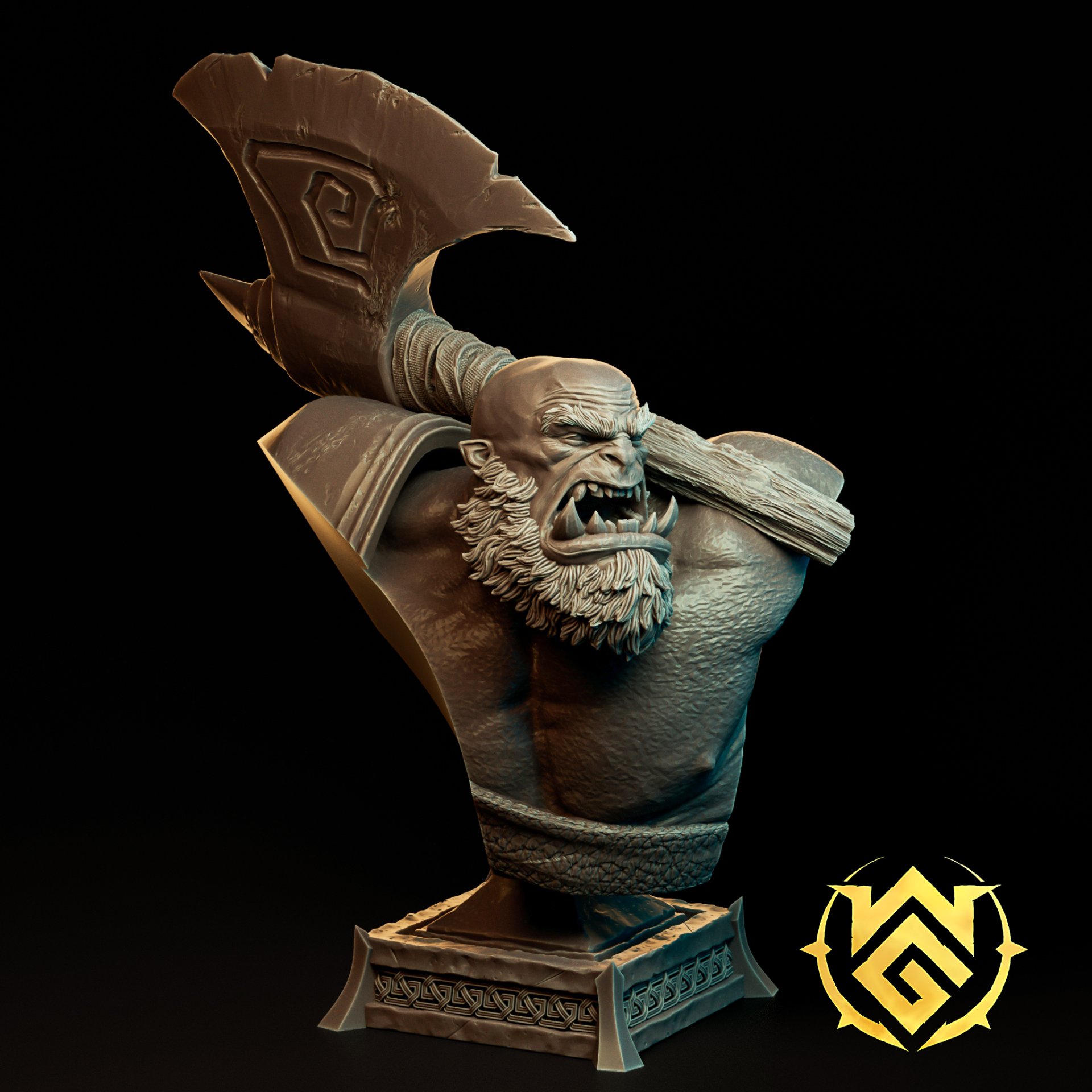 God Hewer Groc - Bust - by WitchGuild