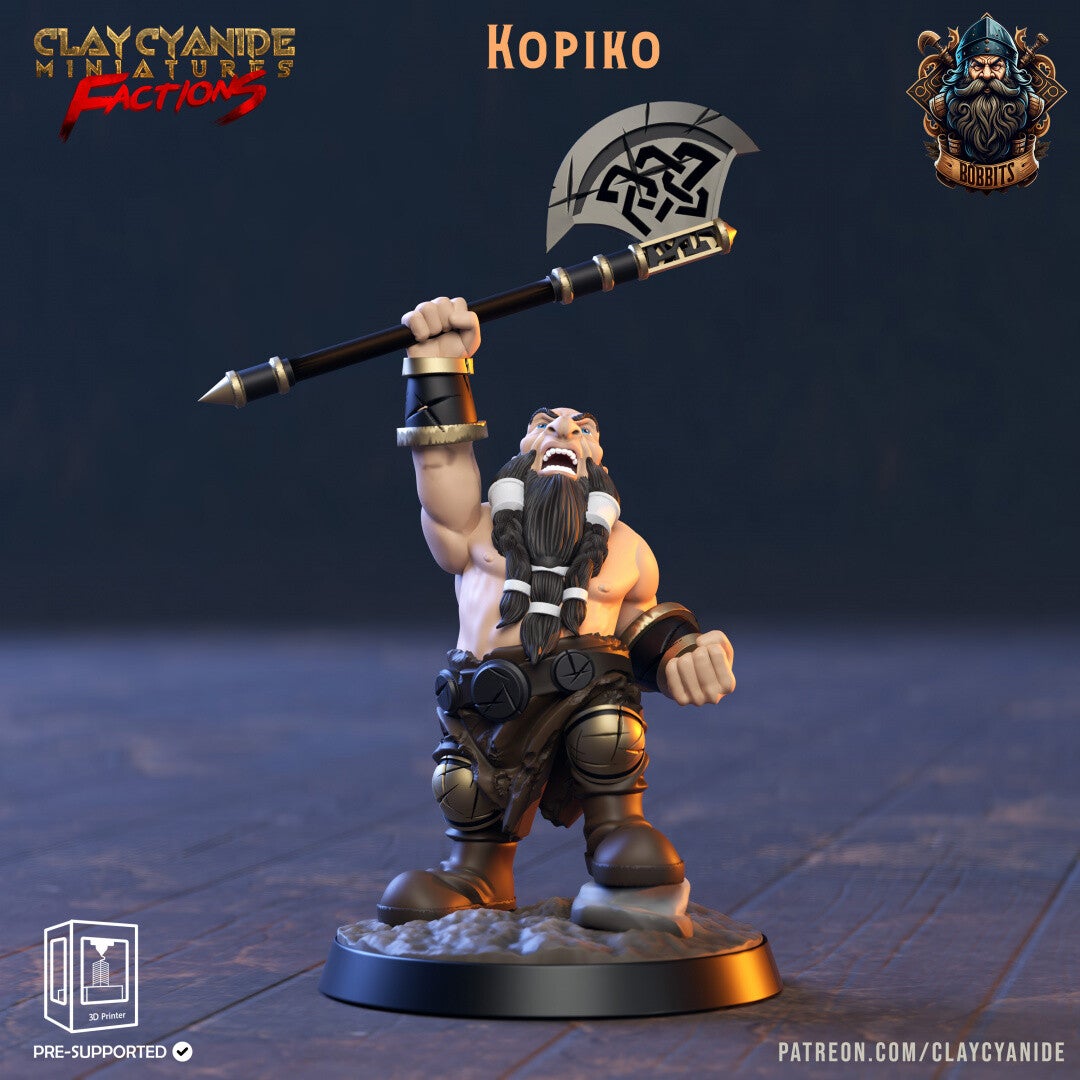 The Bobbits - Kopiko - 32mm model - by Clay Cyanide