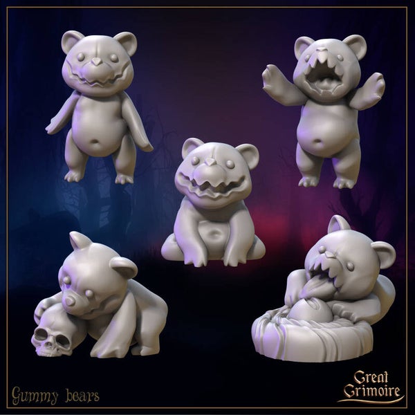 Candy Crime - Gummy Bears - Scale 75mm - by Great Grimoire