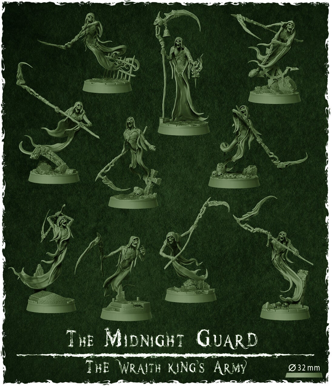 Unit: The Midnight Guard (10x) - Scale 32 mm - By Z-Axis