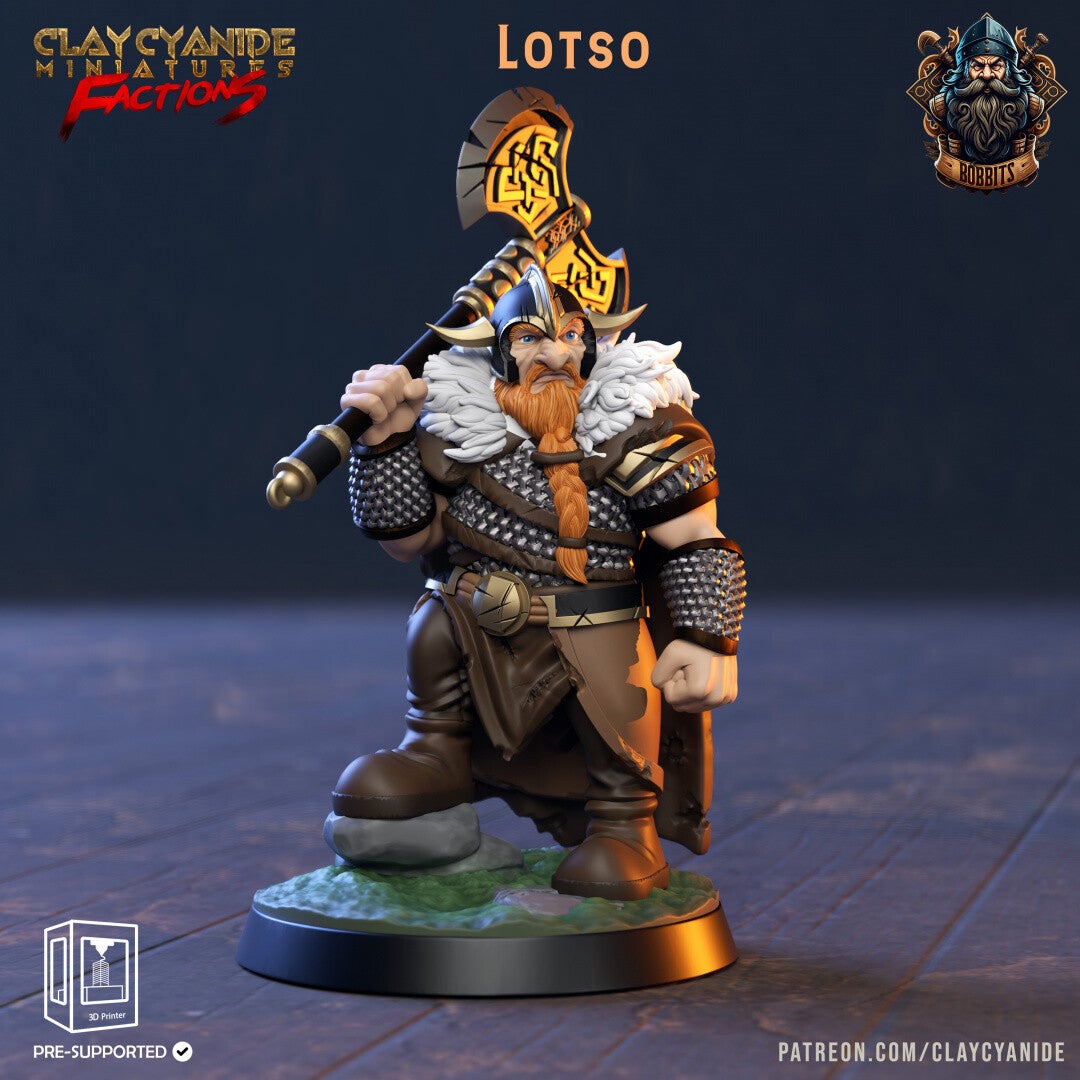 The Bobbits - Lotso - 32mm model - by Clay Cyanide