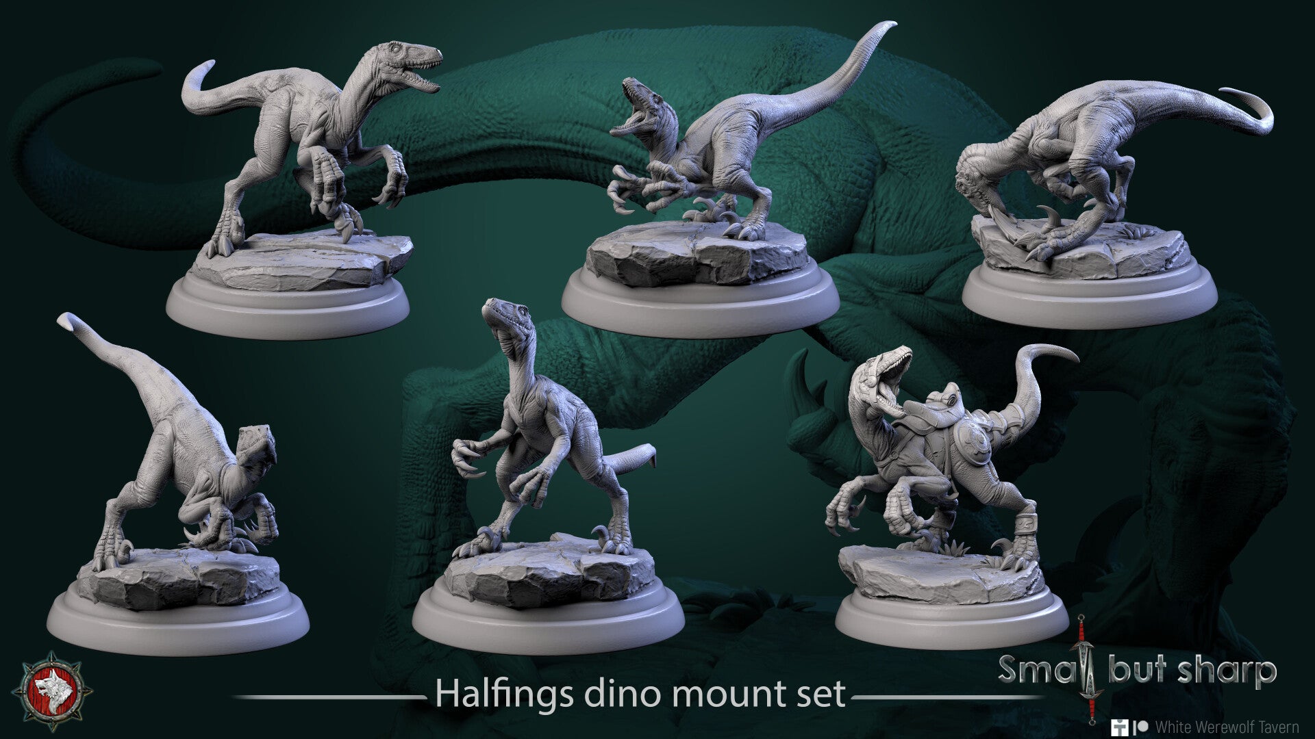 Small but Sharp - Dino Mounts set - 6x 32mm