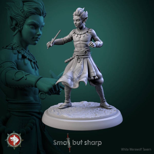 Small but Sharp - Halfling Monk V5 - 32mm