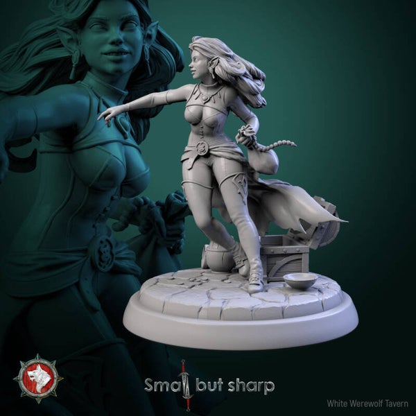Small but Sharp - Halfling Thief V2 - 32mm