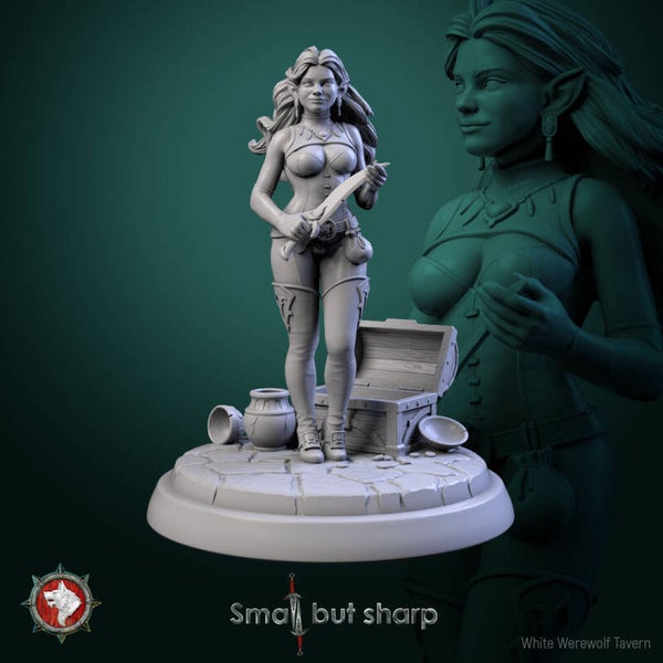 Small but Sharp - Halfling Thief V4 - 32mm