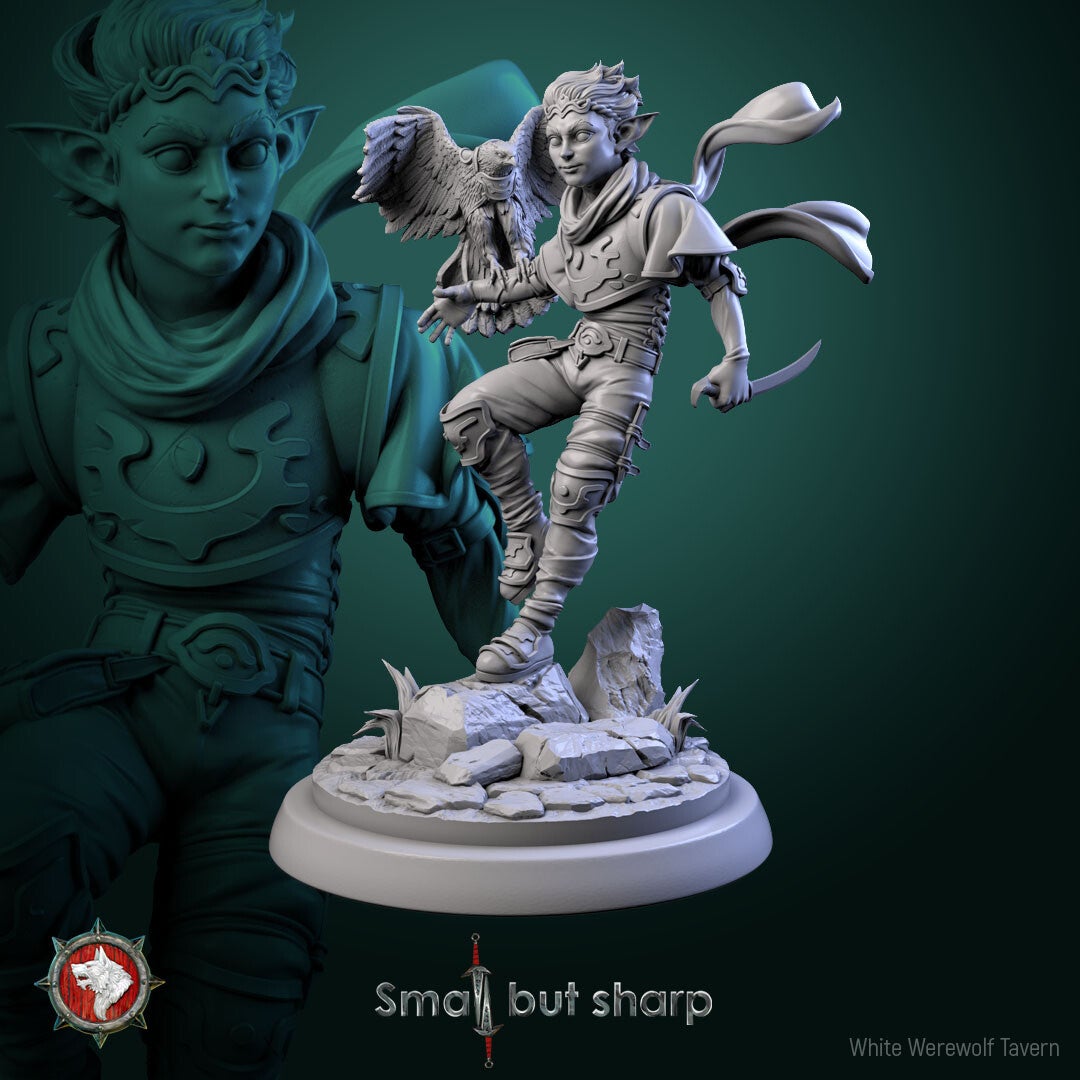 Small but Sharp - Halfling Warrior V1 - 32mm