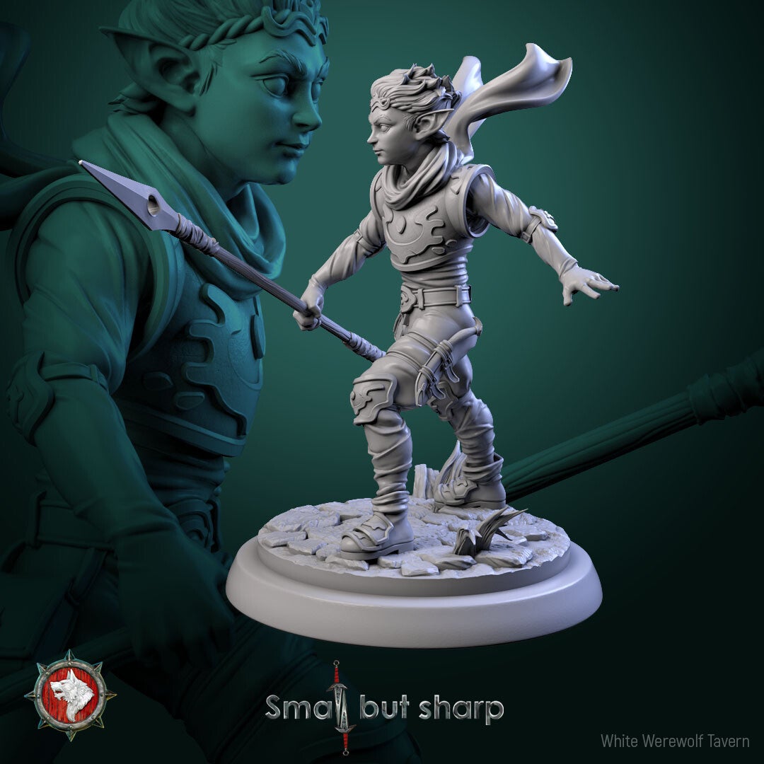 Small but Sharp - Halfling Warrior V3 - 32mm